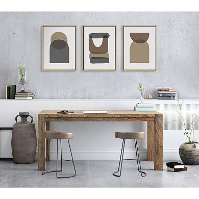 Sylvie Arch Sunrise Moon Abstract Framed Canvas Set by The Creative Bunch Studio