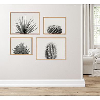 Sylvie Agave Succulent Framed Canvas Art Set by The Creative Bunch Studio