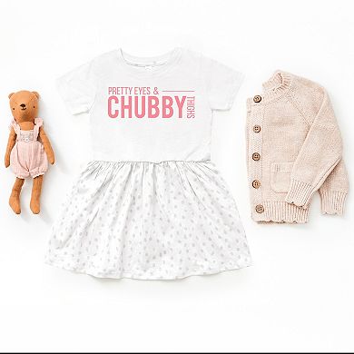The Juniper Shop Pretty Eyes and Chubby Thighs Infant Dress