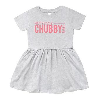 The Juniper Shop Pretty Eyes and Chubby Thighs Infant Dress