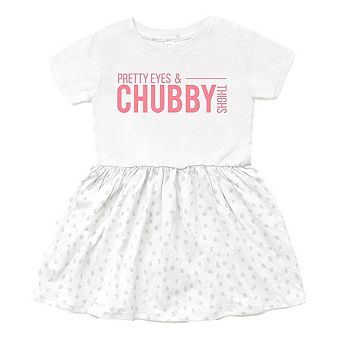 The Juniper Shop Pretty Eyes and Chubby Thighs Infant Dress