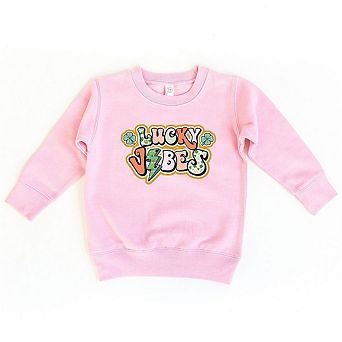 Lucky Vibes Lightning Bolt Youth Ultra-Soft Graphic Sweatshirt