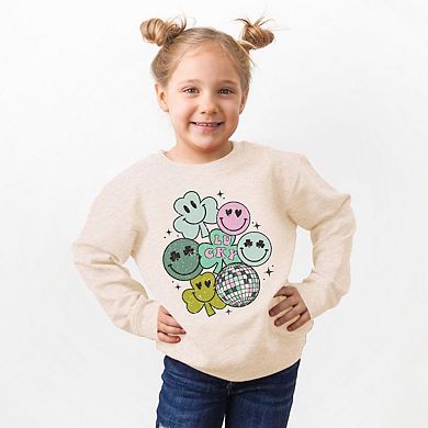 Lucky Smiley Disco Toddler Graphic Sweatshirt