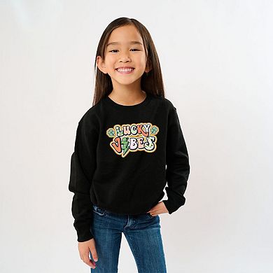 Lucky Vibes Lightning Bolt Toddler Graphic Sweatshirt
