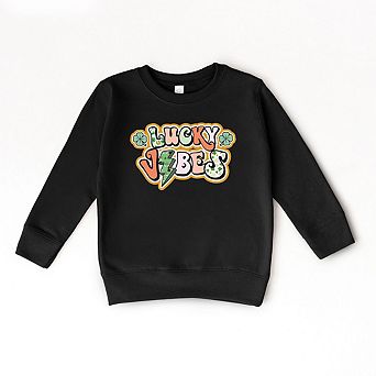 Lucky Vibes Lightning Bolt Toddler Graphic Sweatshirt