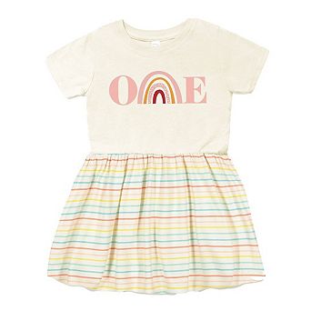 The Juniper Shop One Rainbow Infant Dress