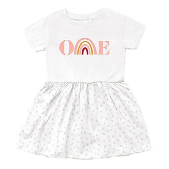 The Juniper Shop One Rainbow Infant Dress