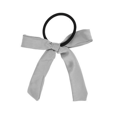 Fashion Solid Bow Ribbon Hair Elastic Band 1 Pc