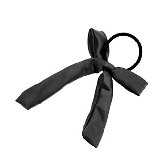 Fashion Solid Bow Ribbon Hair Elastic Band 1 pc