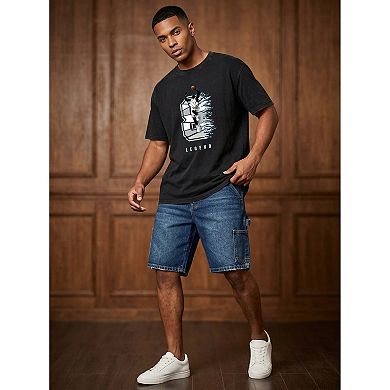 Men Basketball Legend Print Cotton Tshirt