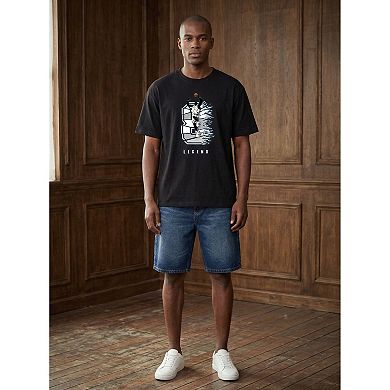 Men Basketball Legend Print Cotton Tshirt