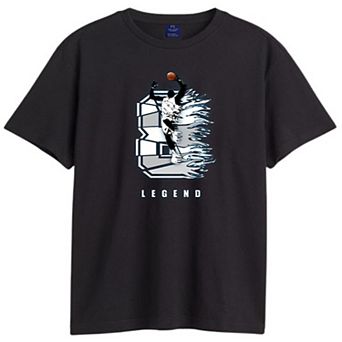 Men Basketball Legend Print Cotton Tshirt