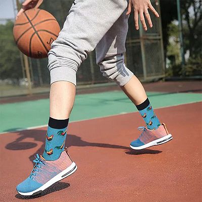 Crew Sock Fashion Novelty Animal Cotton Socks US 7-13 Pairs