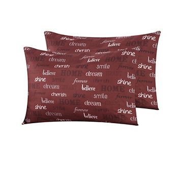 Harper Lane Inspire Red 2 pc Pillowcase Set