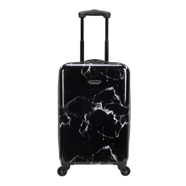 Prodigy Resort 20-Inch Carry-On Hardside Spinner Luggage - Black Marble