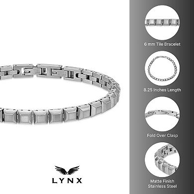 Men's LYNX Stainless Steel Matte Finish Bracelet
