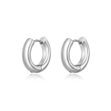 Men's LYNX Stain Steel Hoop Earrings
