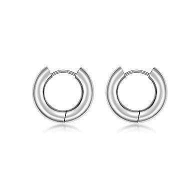 Men's LYNX Stain Steel Hoop Earrings
