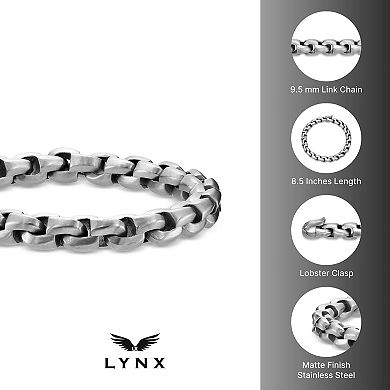 Men's LYNX Stainless Steel Link Chain Bracelet