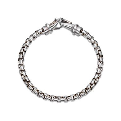 Men's LYNX Stainless Steel Box Chain Bracelet