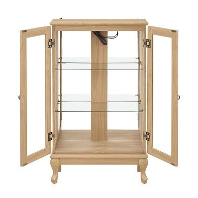 25.98 in. Display Cabinet with 2 Glass Doors