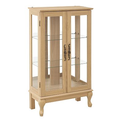 25.98 in. Display Cabinet with 2 Glass Doors