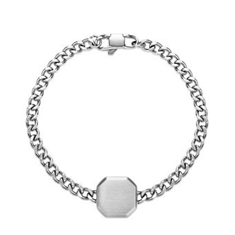 Men's LYNX Satin Finish Stainless Steel Bracelet