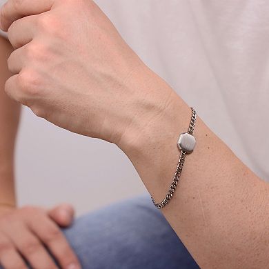 Men's LYNX Stainless Steel Satin Finish Bracelet