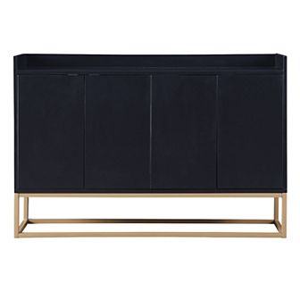 Wood 47.2 in Sideboard with 4 Doors