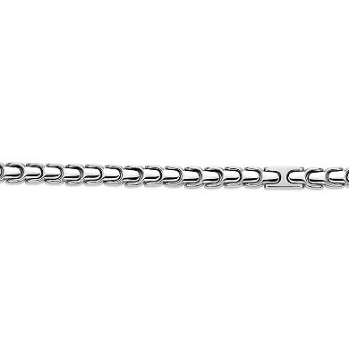 Men's LYNX Stainless Steel 8 mm Link Chain Bracelet