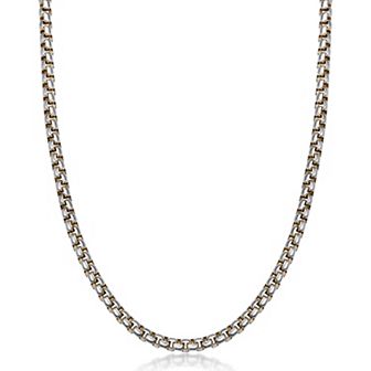 Men's LYNX Stainless Steel Box Chain Necklace