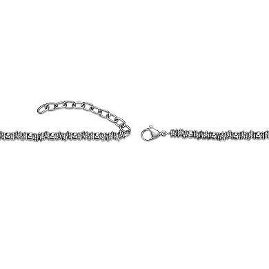 Men's LYNX Stainless Steel 4 mm Bead Chain Necklace