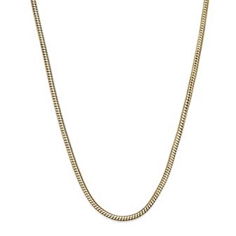 Men's LYNX Stainless Steel 3mm Snake Chain Necklace