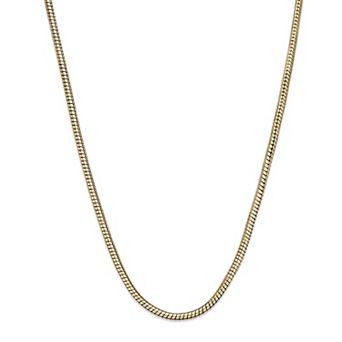 Men's LYNX Stainless Steel 3mm Snake Chain Necklace