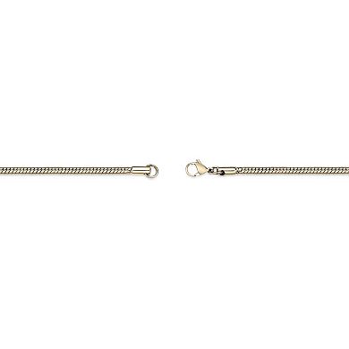 Men's LYNX Stainless Steel 3mm Snake Chain Necklace