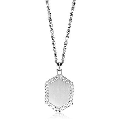 Men's LYNX Stainless Steel Rope Chain Lion Pendant Necklace