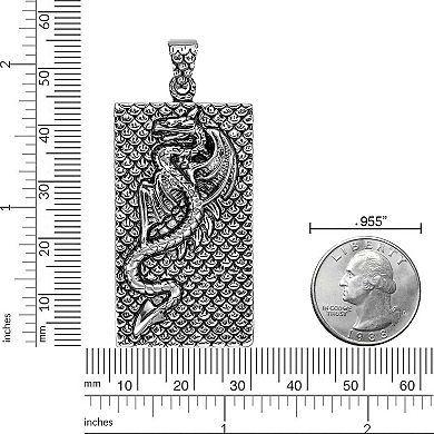 Men's LYNX Stainless Steel Box Chain Pendant Necklace