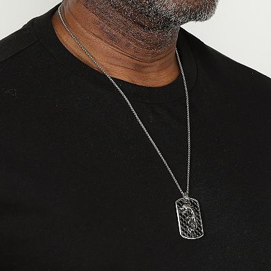 Men's LYNX Stainless Steel Box Chain Dragon Pendant Necklace