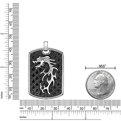 Men's LYNX Stainless Steel Box Chain Dragon Pendant Necklace