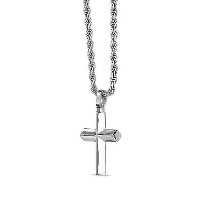 Men's LYNX Stainless Steel Rope Chain Pendant Necklace