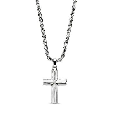 Men's LYNX Stainless Steel Rope Chain Pendant Necklace