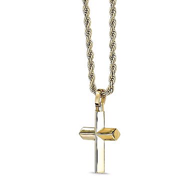 Men's LYNX Stainless Steel Rope Chain Pendant Necklace