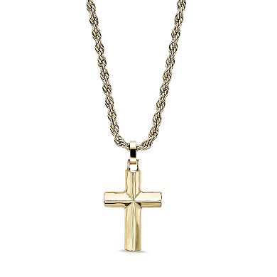 Men's LYNX Stainless Steel Rope Chain Pendant Necklace
