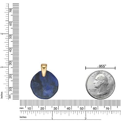 Men's LYNX Stainless Steel Sodalite Pendant Necklace