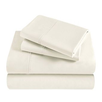 SUPERIOR Modal 300 Thread Count Lightweight Cooling Solid Extra Deep Pocket Bed Sheet Set
