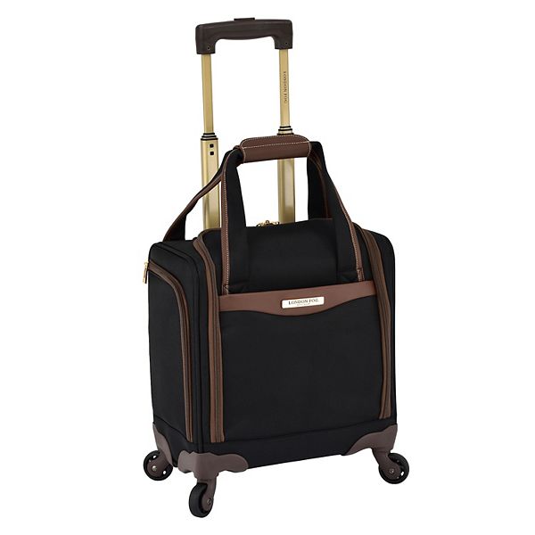 London Fog Oakwood 15-in. 4-Wheel Under Seat Bag - Black