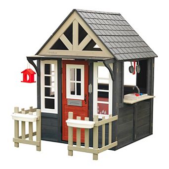 KidKraft Riverscape Wooden Playhouse with Working Doorbell