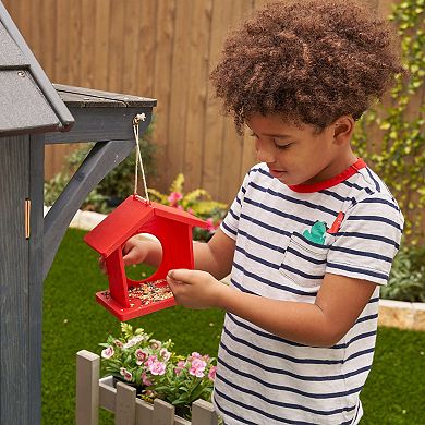 KidKraft Riverscape Wooden Playhouse with Working Doorbell