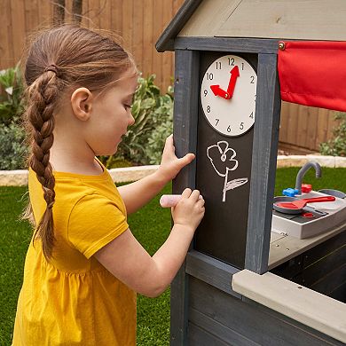 KidKraft Riverscape Wooden Playhouse with Working Doorbell