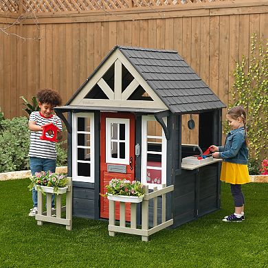 KidKraft Riverscape Wooden Playhouse with Working Doorbell
